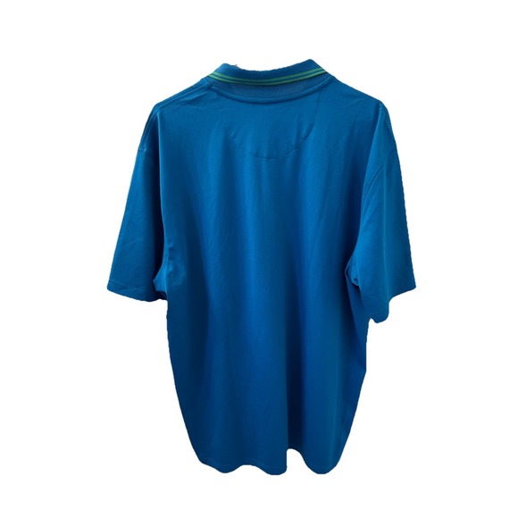 BROOKS BROTHERS T-Shirt Men's XXL (2XL) Short Sleeve Polo Loose Fit Blue Logo - Picture 6 of 9